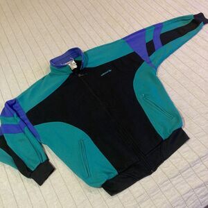 Adidas Track Jacket Large Trefoil D6 F180 Colorblock 80s 90s Retro Rare Vtg